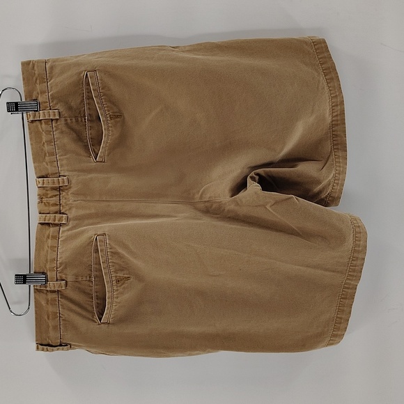 Orvis Mens Khaki Tan Shorts Size 36 100% Pima Cotton - Picture 6 of 9